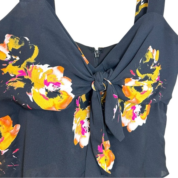 A.L.C. - Women’s ‘Natalia’ Silk Maxi Dress, Floral Mixed Print - Black, Size 4 - Picture 10 of 17